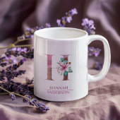 Mug LETTRE Rose D'Aquarelle D'OR H