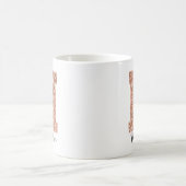 Mug LETTRE rose Parties scintillant or Varsity Monogra (Centre)