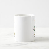 Mug Lettre rose rose et or E Monogramme (Centre)