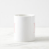 Mug Lettre simple initiale rose tendre (Centre)