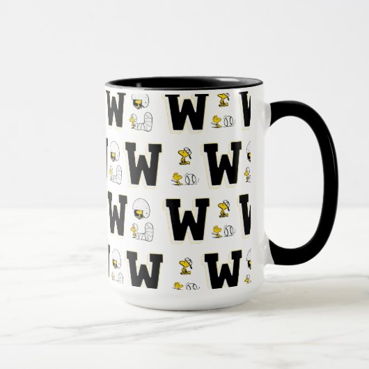 Mug Lettre sport Woodstock Varsity Motif (Droite)