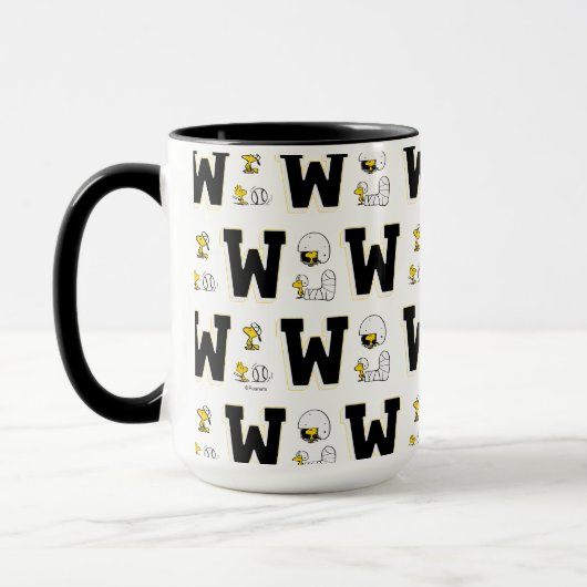 Mug Lettre sport Woodstock Varsity Motif (Gauche)