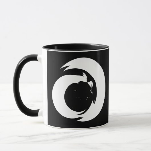 Mug Lettre stylisée "A" Monogramme Art moderne (Gauche)