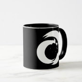 Mug Lettre stylisée "A" Monogramme Art moderne (Devant droit)