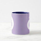 Mug Lettre stylisée "A" Monogramme Art moderne (Centre)