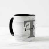 MUG LETTRE T EN MARBRE MODERNE ET CLASSIQUE (Devant gauche)