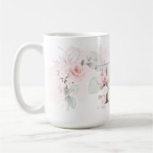 Mug LETTRE T JOURNAL DE Rose Rose BLANC Délicat (Gauche)