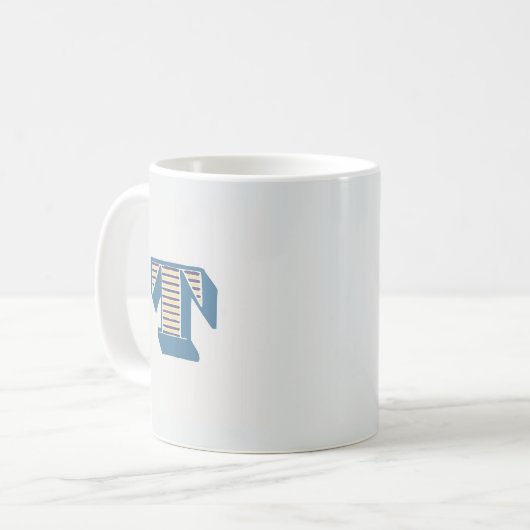 Mug Lettre "T" Monogramme (Devant gauche)