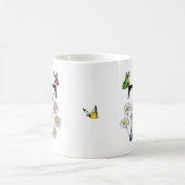 Mug Lettre T Monogramme Papillon Floral Initial   (Centre)