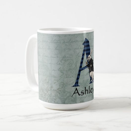 MUG LETTRE TAPIS BLANC A (Devant gauche)