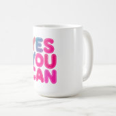 Mug lettre, texte, mignonne (Devant droit)