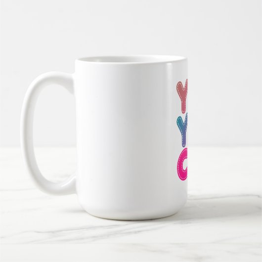Mug lettre, texte, mignonne (Gauche)