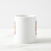 Mug Lettre U | LETTRE FLEURIE Whimsical Monogramme I M (Centre)