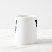 Mug Lettre V avec des fleurs (Centre)
