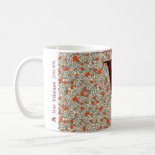 Mug Lettre V gris et rouge liberté (Gauche)