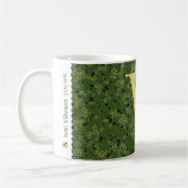 Mug Lettre V vert foncé et jaune (Gauche)