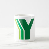 MUG LETTRE VERTE Y