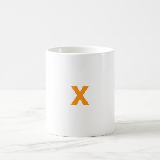Mug lettre X customisée (Centre)