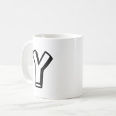 Mug Lettre Y (Devant gauche)