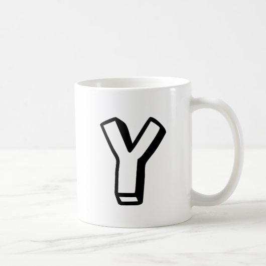 Mug Lettre Y (Droite)