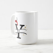 Mug Lettre Y Alphabet de Noël (Devant gauche)
