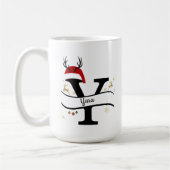 Mug Lettre Y Alphabet de Noël (Gauche)
