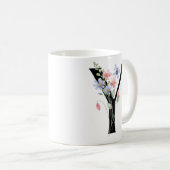 Mug Lettre Y avec des fleurs (Devant droit)