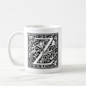 Mug Lettre Z Monogramme médiéval Art Nouveau (Gauche)