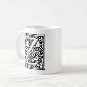 Mug Lettre Z Monogramme médiéval Art Nouveau (Devant gauche)