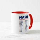 Mug Lettres alphabétiques OTAN Royaume-Uni (Devant droit)