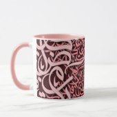 Mug lettres arabes rose (Gauche)