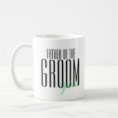 Mug Lettres audacieuses "père noce de marié" (Gauche)