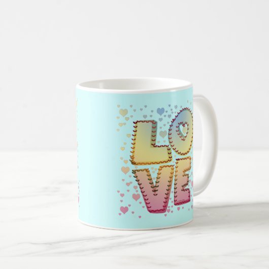 Mug Lettres d'amour (Devant droit)