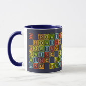 Mug Lettres d'aviron colorées marine (Gauche)