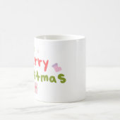 Mug Lettres de bulle super Joyeux Arbre de Noël (Centre)