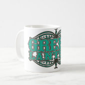 Mug Lettres de démonstration de lanterne verte (Devant gauche)
