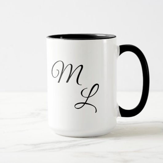 Mug Lettres de grâce sur une (Droite)
