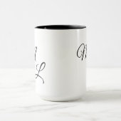 Mug Lettres de grâce sur une (Centre)