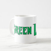 Mug Lettres de lanterne verte 2 (Devant gauche)