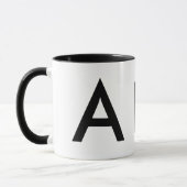 Mug lettres de nom monographique initiales (Gauche)