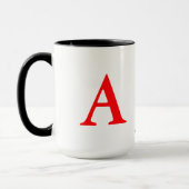 Mug lettres de nom néon initiales (Gauche)