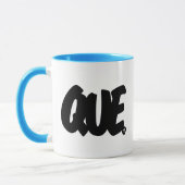 Mug Lettres de QUE (Gauche)