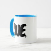 Mug Lettres de QUE (Devant gauche)
