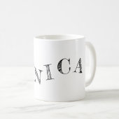 Mug lettres de votre nom cool (Devant droit)