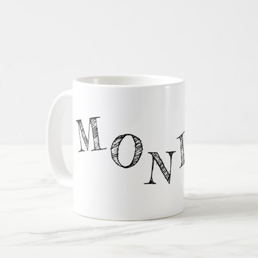 Mug lettres de votre nom cool (Devant gauche)