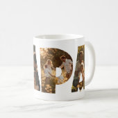 Mug Lettres découpées de collection de photos PAPA (Devant droit)