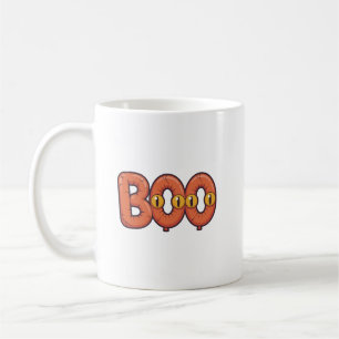 Mug Lettres effrayantes de Halloween Boo avec des yeux