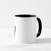 Mug Lettres funky Priez simplement (Devant droit)