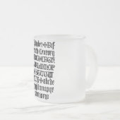 Mug Lettres Gothiques (Devant droit)