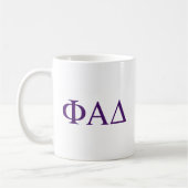 Mug Lettres grecques Phi Alpha Delta (Gauche)